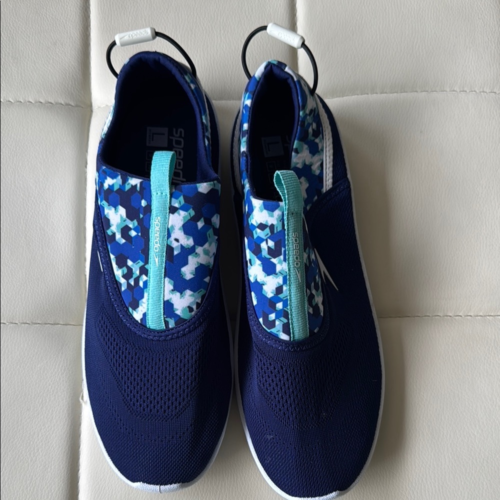 Speedo Blue Water Shoes Slip-On Comfort - NEVER USED!